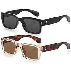 2 Pack（black/Black + Transparent Brown/Brown)