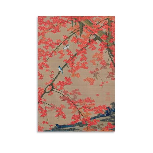 ɓt JGf̖؂ Ԓ i A[gG|X^[ ǃA[gz[ oX[ Q ItBX vg|pi CeA12x18inch(30x45cm)