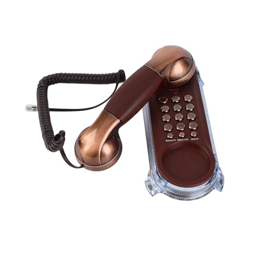 6 mejores teléfonos fijos con cable 18 Tel¡§|Fono Retro Antiguo montado en la Pared, Tel¡§|Fono con Cable...