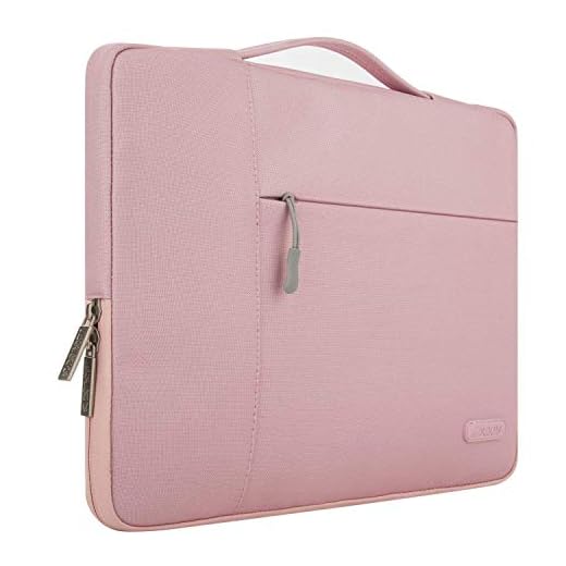MOSISO Funda Blanda Compatible con 17-17.3 Pulgadas MacBook Pro/DELL Lenovo HP Acer ASUS Sony de Portátil Chromebook Ultrabook, Poliéster Maletín Protectora Multifuncional Bolso, Rosa