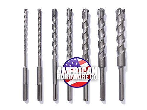 Free Shipping Offer SDS MAX BITS: 7pc Masonry Drill Bit Set, Carbide Drill Bit Set, Concrete Drill Bit Set, SDS Bits, Rotary Hammer Drill Bits, Carbide Drill Set, Drill Accessories, Hammer Drills for Concrete *HEAVY DUTY