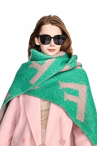 Yatemiole Women's Cashmere Warm Scarf Winter Soft Shawl Oversized Scarves