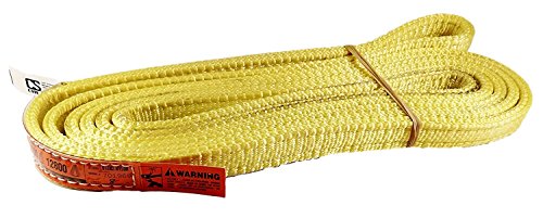 DD Sling (USA Made) 1" & 2" Widths by 4' to 12' Lengths In Listing, 2 Ply, Endless Nylon Lifting Slings, (900 webbing), 6,400 lbs Vertical, 5,100 lbs Choker, 12,800 lbs Basket (USA Made Nylon) (1"x8')