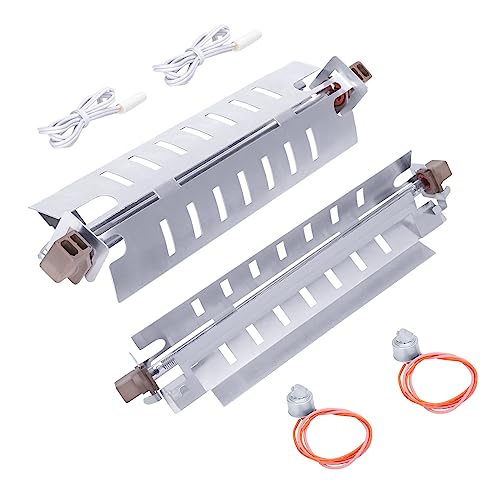 M Motico WR51X10055 Refrigerator Defrost Heater Kit, WR55X10025 Refrigerator Temperature Sensor, WR50X10068 Defrost Thermostat Compatible with General Electric Hotpoint Refrigerators