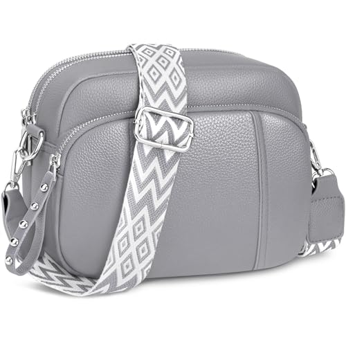 JUYANO Crossbody Bag Damen Handtasche Umhängetasche Leder, Kleine, mit Breitem Gurt, Stylisch, mit Kartenschlitz, Abnehmbar, Schultergurt JUYANO Crossbody Bag Damen Handtasche Umhängetasche Leder, Kleine, mit Breitem Gurt, Stylisch, mit Kartenschlitz, Abnehmbar, Schultergurt