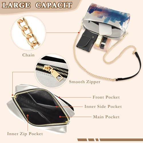 New York City Crossbody Bags for Women Leather Purses Small Shoulder Handbags4