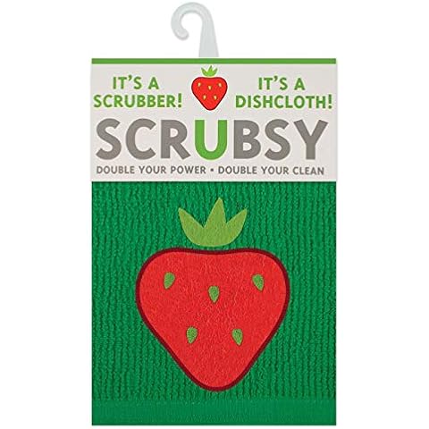 MU Kitchen Scrubsy Dish Cloth and Scrubber, Strawberry Cover