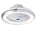 PPAMZ LED Ventilateur de Plafond avec Éclairage et Télécommande, 60W Ventilateur Plafonnier avec 3 Couleurs de Ventilateur, Intérieure Lampe Ultra Silencieux Ventilateur,pour Salon Ø50cm