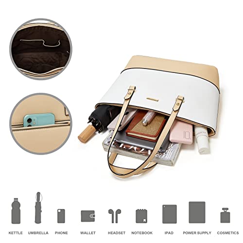 Image of Women Fashion Handbags Wallet Tote Bag Shoulder Bag Top Handle Satchel Purse Set 4pcs
