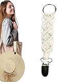 Gewebter Hutclip für die Reise | Handgefertigter Hutclip für Reisen, Handtasche, Rucksack, Gepäck | Hut-Clip-Halter, Reisezubehör, Hutbegleiter