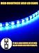 LEYMANRIYA Led Light Strip Exterior Interior 24inch 5050 SMD Led Strip Light IP68 Waterproof Flexible Lights 12V for Car SUV Truck Marine Boat Golf Cart Blue Pack of 4