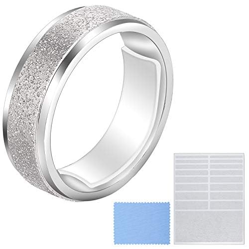 Blulu 85 Pcs Ring Sizers for Loose Rings Invisible Size Adjuster Kit with Silicone Guards Resizer for Men Women, Tightener for Thin Fingers, Includes Cleaning Cloth(Translucent)