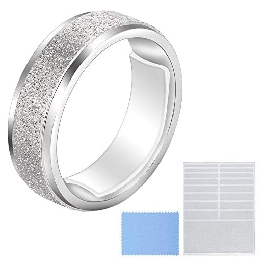 Blulu Ring Size Adjuster Loose Rings Adjuster Invisible Ring Sizer with Clean Cloth for Wide Ring Fixing, 5 Sheets (85 Pieces Totally)