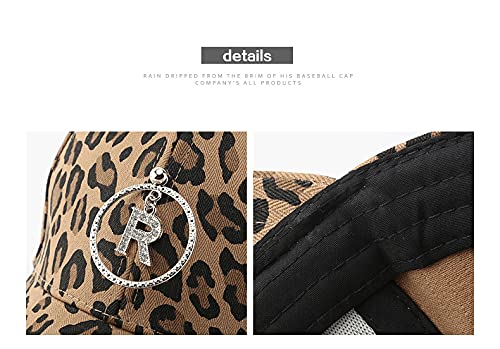 Gorra básica con estampado de leopardo para mujer miniatura 3