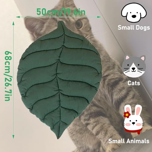 REGODI Double-Sided Floor Mat Cover Pad for Cats and Dogs, Warm and Comfortable Cartoon Cat Bed, Indoor Pet Accessories - Image 3