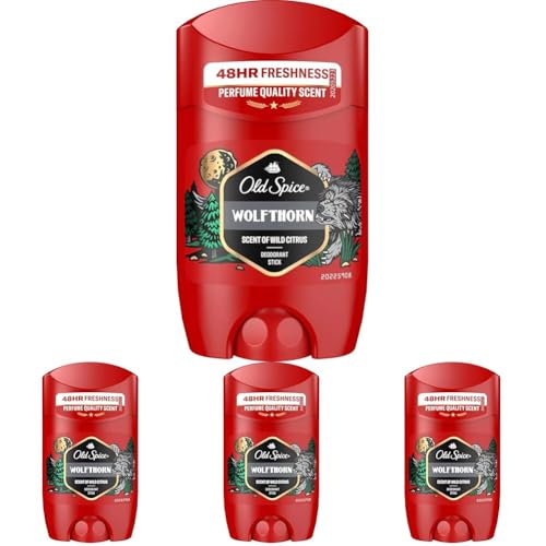 Old Spice Wolfthorn déodorant stick homme sans sels d'aluminium fraîcheur 48h