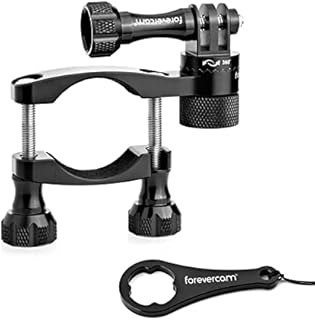 Forevercam Aluminum Bike Mount Camera Holder 360 Degree Rotatable Bicycle Rack Mount, Seat Post,Ski Pole Mount Compatible for GoPro Action Camera and Other Cameras
