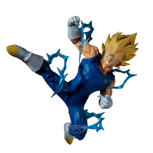Banpresto Figurine d'action Majin Vegeta (Vs Goku Super Saiyan 2) Dragon Ball Z, Match Makers 15 cm, BP29755P Multicolore, Figurine à Collectionner, idéale...