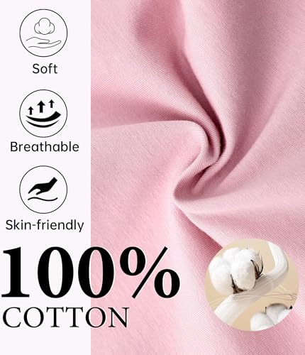 Image of CF Womens 100% Cotton Pajamas Set Button Down Pjs Sets Short Sleeve Top & Long Pants Sleepwear Comfy Loungewear with Pockets