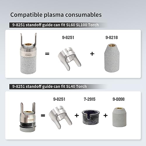 Image of WeldingStop 9-8251 Standoff Guide fit Cutmaster 52 Thermal Dynamics SL60 SL100 Torch Consumables 1pc | Compatible with Cutmaster 38 /52 /82 /102 /152 with SL60 SL100 Torch Consumables, Plasma Cutter Accessory