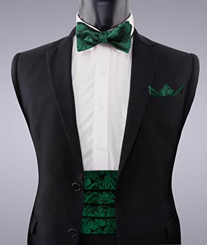 Image of Alizeal Mens Paisley Adjustable Bow Tie Set