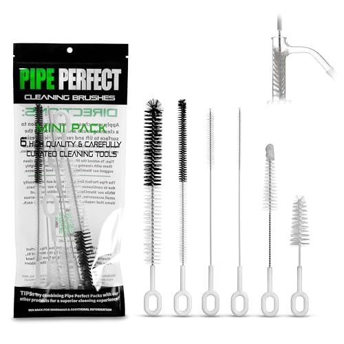 P.Perfect | Mini 6pcs Brush Pack | Non-Scratching | Pipe Cleaner for Small Pipe and Tube Cleaning Brush Kit, ASC132PN22