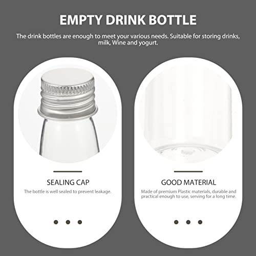 Bouteille de vin transparente vide de 50 pièces réutilisable pour boisson