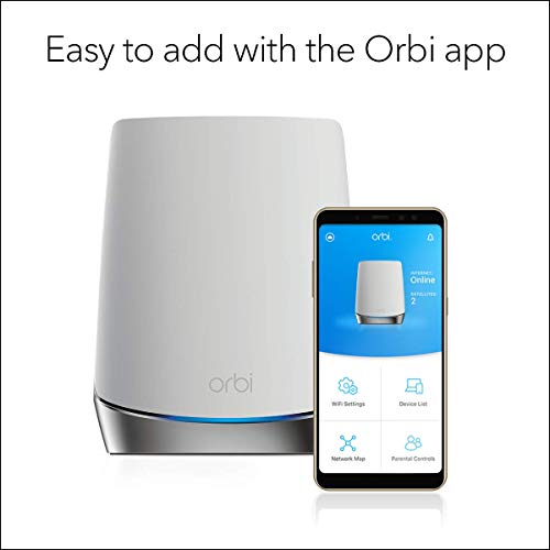 Image of NetGear Orbi AX4200 Tri-Band Mesh Wi-Fi 6 Satellite (Renewed)
