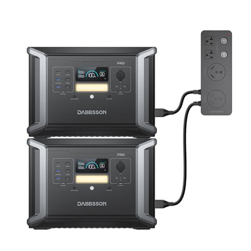 Dabbsson Portable Power Station DBS2100Pro with 1x DBS2100B Expansion Battery,4300Wh 2400W Rated,NEMA TT-30,100W USB-C,Support AC&Solar Charging Together,EPS 15ms,Solar Generator for Home RV,2024 New - Image 5