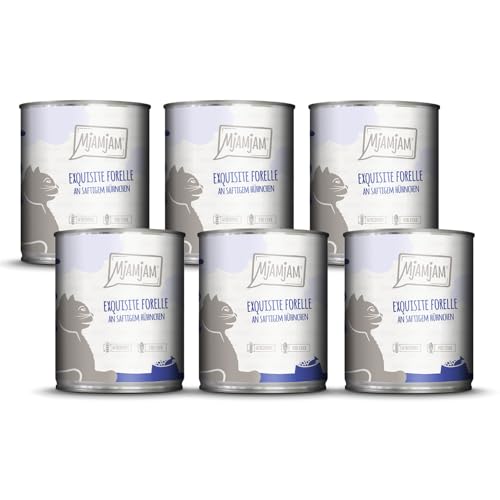 Produktbild von MjAMjAM Premium Nassfutter für Katzen - Forelle an Hühnchen - 6 x 800 g