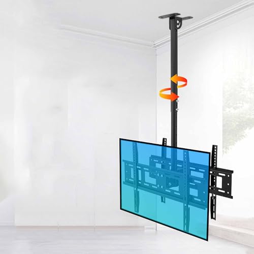 Support TV Plafond Double Face avec hauteur réglable télescopique