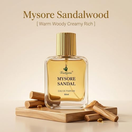 Image of Mysore Sandal Perfume for Men & Women 50ml | 10+ Hours Long Lasting Sandalwood Eau de Parfum | Pure Chandan Fragrance with Woody & Earthy Scent | Natural Perfume | Gift Pack