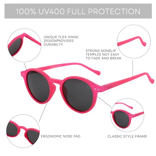 Image of ZENOTTIC Polarized Round Sunglasses, Stylish Sunglasses for Men and Women Retro Classic, Multi-Style Selection
