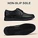 Mofri Mens Dress Shoes Casual Oxfords Shoes for Men Lace-Up Casual Dress Sneakers for Office Business Formal Comfortable Lightweight Cushioning Walking Shoe(Black,10.5)