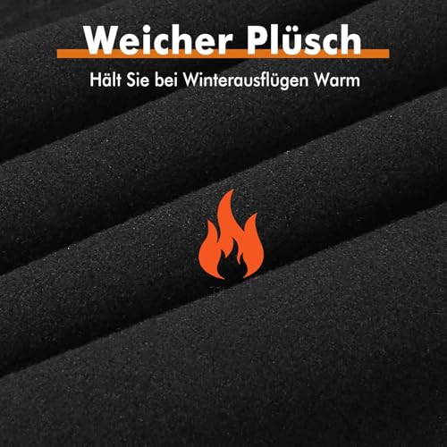 toptrek Schlauchschal Herren Damen Winter, Winddicht Warm halstuch, Hochelastisch Atmungsaktiv Halswärmer, Multifunktionstuch für Outdoor Laufen Radfahren Skifahren Motorradfahren