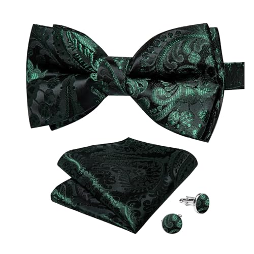 Corbatín Paisley para Hombre Ajustable de Seda miniatura 1