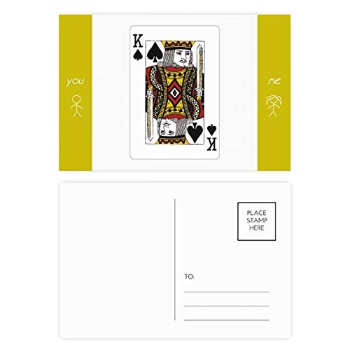 Jeu de cartes postales ami Spade K : partagez des moments uniques avec vos proches