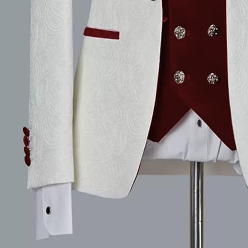 Men's Formal Jacquard Tuxedo Casual Shawl Collar Wedding Groom Suit Peak Lapel Solid Color Blazer2