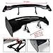 KKoneAuto 47Inch Universal GT Wing Spoiler Racing Spoiler for Cars Adjustable Rear Trunk Spoiler, Lightweight ABS Car Spoiler Wing (Carbon Fiber Style)