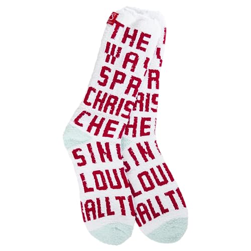 Image of World's Softest Cozy Collection Crew Socks - Smooth Multi Colors Cozy Socks - Knit Top Holiday Spirit Fashion Socks