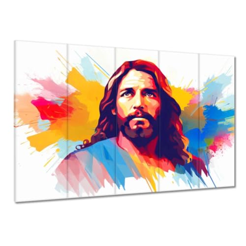 Peinture imprimée sur toile Jésus décoration murale grand format tableau salon 100x70