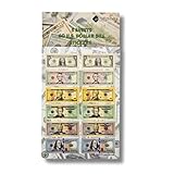 CraftomizeUSA - Dollar Bill Stickers, USA Play Money Stickers, U.S Dollar Sign Sticker Set, USA Dollar Sticker, 60 Pieces, 5 Sheets, Waterproof Vinyl,