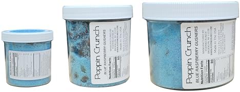 Amazon.com : Poppin Crunch Intense Blue Raspberry Gushers Candy Snacks ...