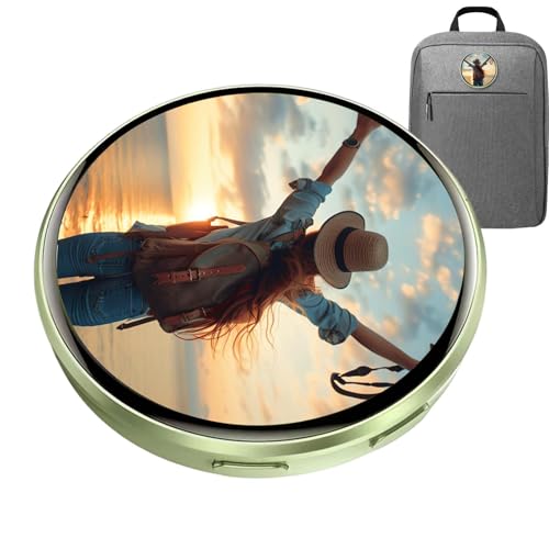 Écran tactile de 4,3 cm sur ce badge numérique pour bijoux