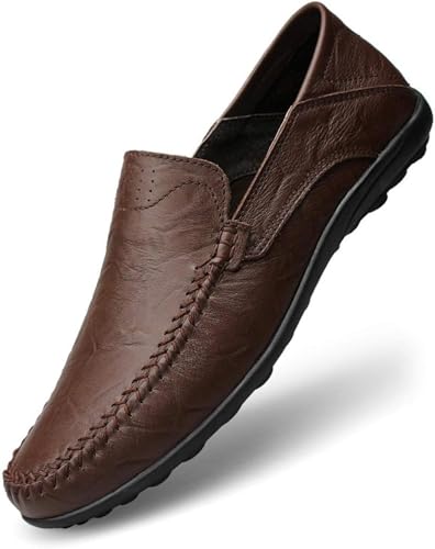 Men's Casual Flat and Lightweight Boat Shoes Suitable for Outdoor Office Work