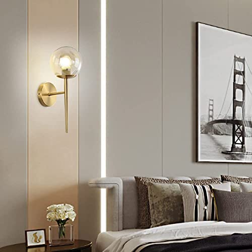 Sillonera de cobre WQHPLMD elegante con luz transparente para salon 5