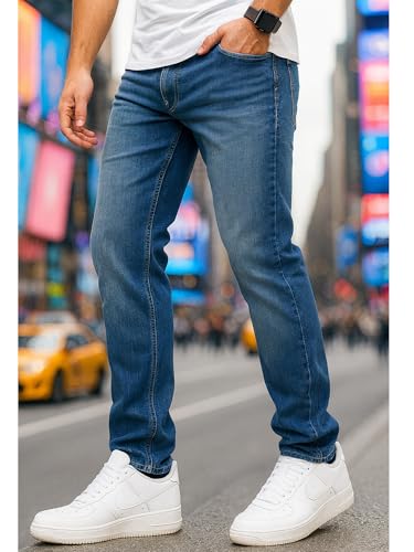 JACK & JONES Herren Jeans Mike ARIS Comfort Fit Denim Herrenhose (Blue, 33W / 30L) 3