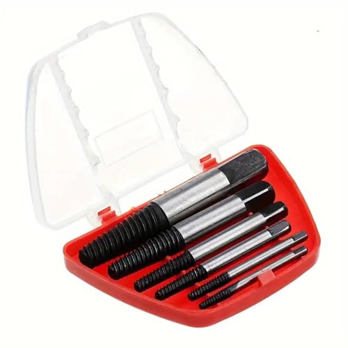 Extractor de tornillos rotos 5 piezas acero durable miniatura 7