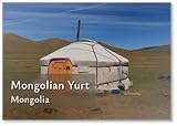 Dimensions : 53 x 80 mm Aimant de réfrigérateur yourte mongole