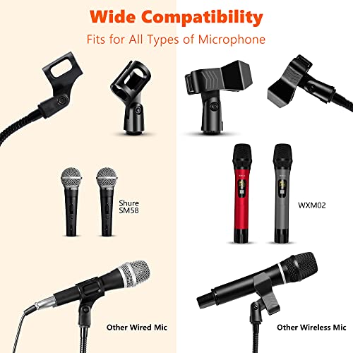Microphone Stand,Bietrun Metal Height Adjustable＆360°Gooseneck Boom Arm Mic Stand Tripod With Carrying Bag & 2 Mic Clips,Compatible With Wireless Mic＆Wired Mics For Singing/Wedding/Church/Stage/Party #TOP3